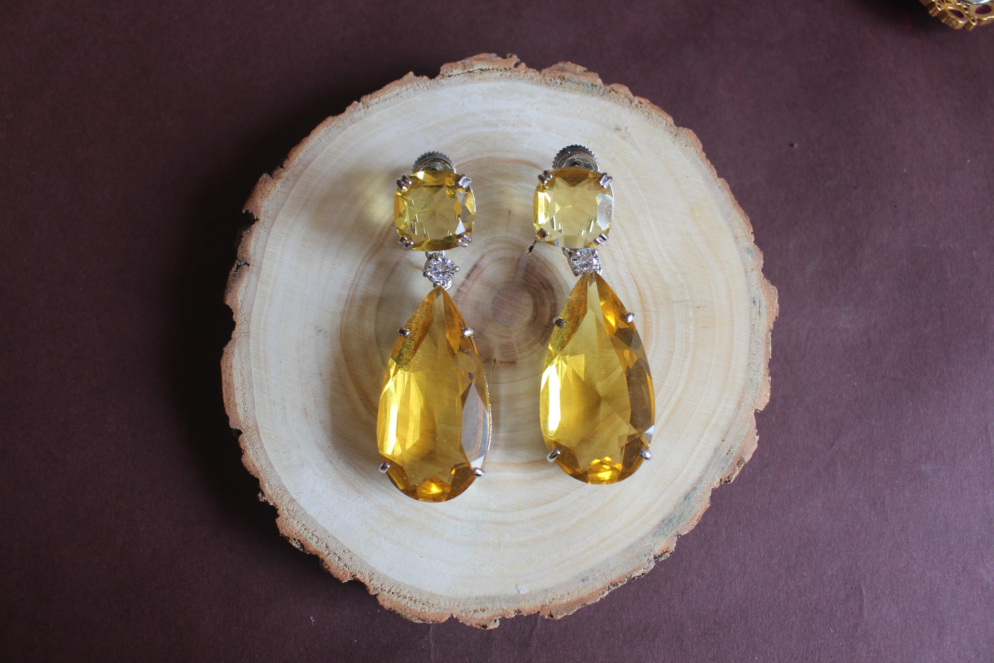 Citrine doublet Danglers