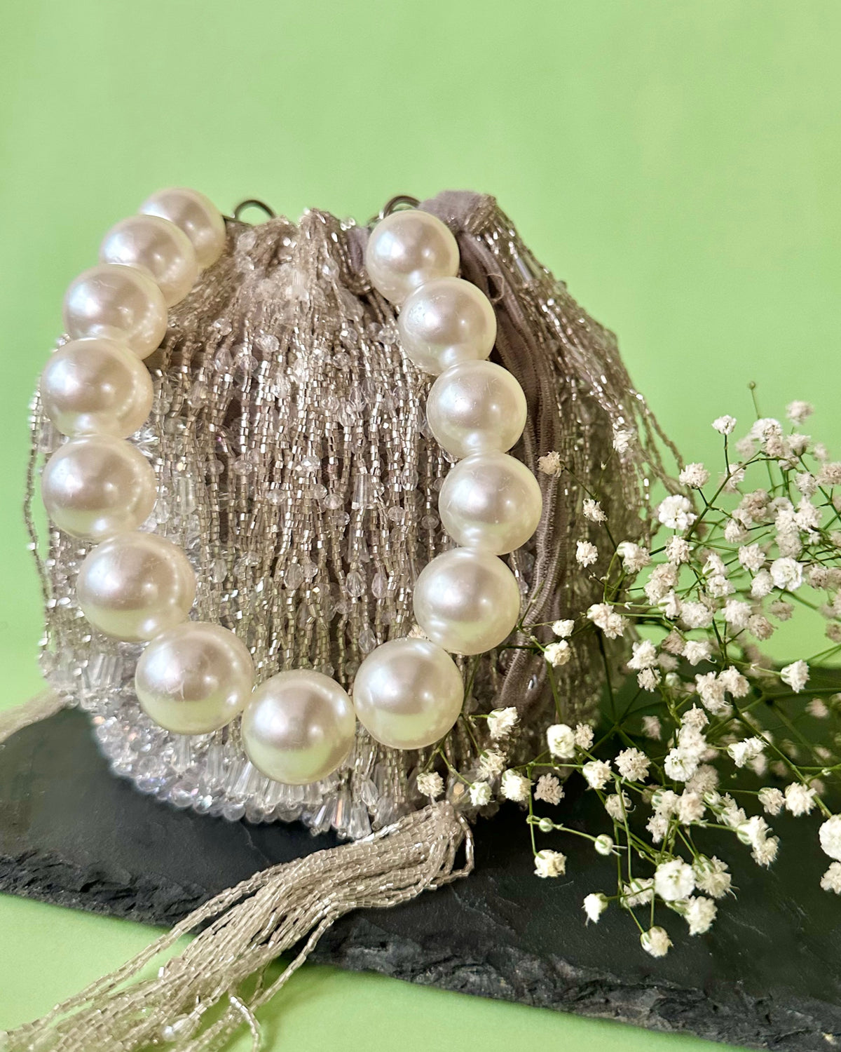 Frost Tassel Bucket Silver