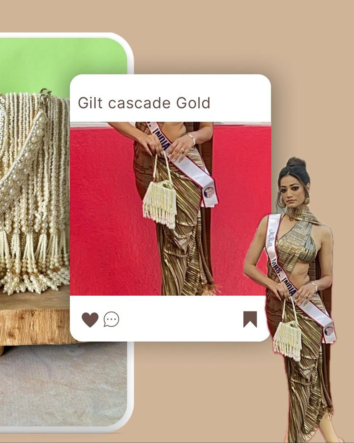 Gilt Cascade Ivory