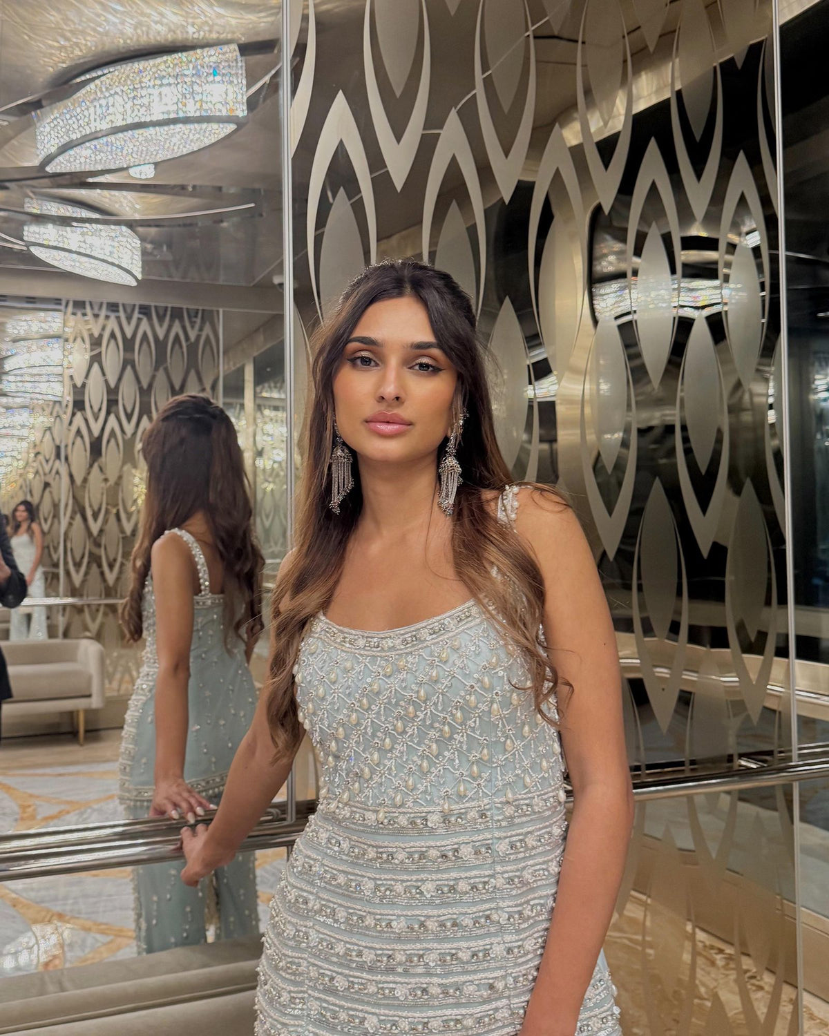 Gilt Raindrops Ivory