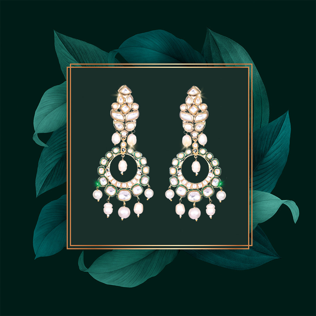 Henna kundan chaandbaalis