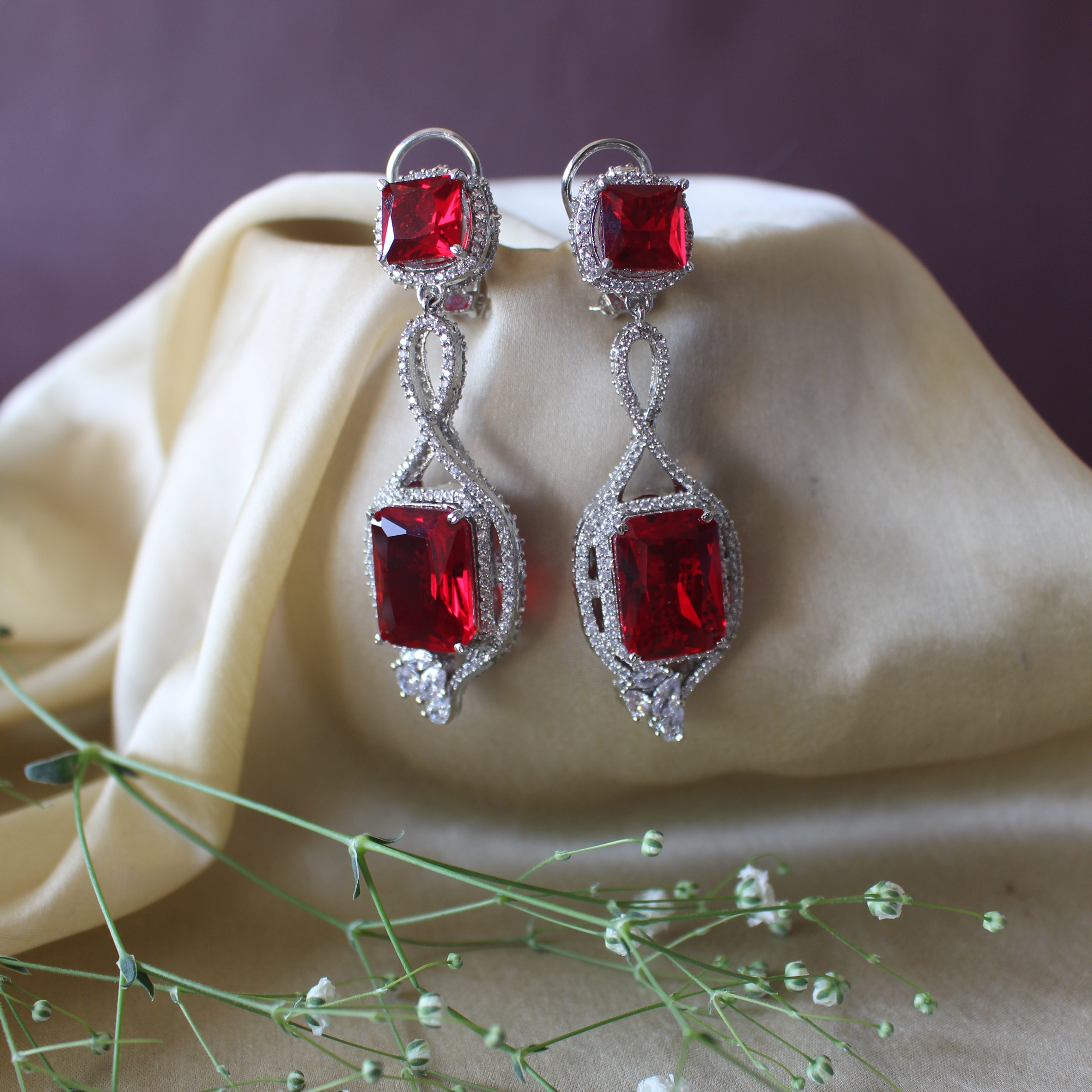 Rouge Diamant Danglers