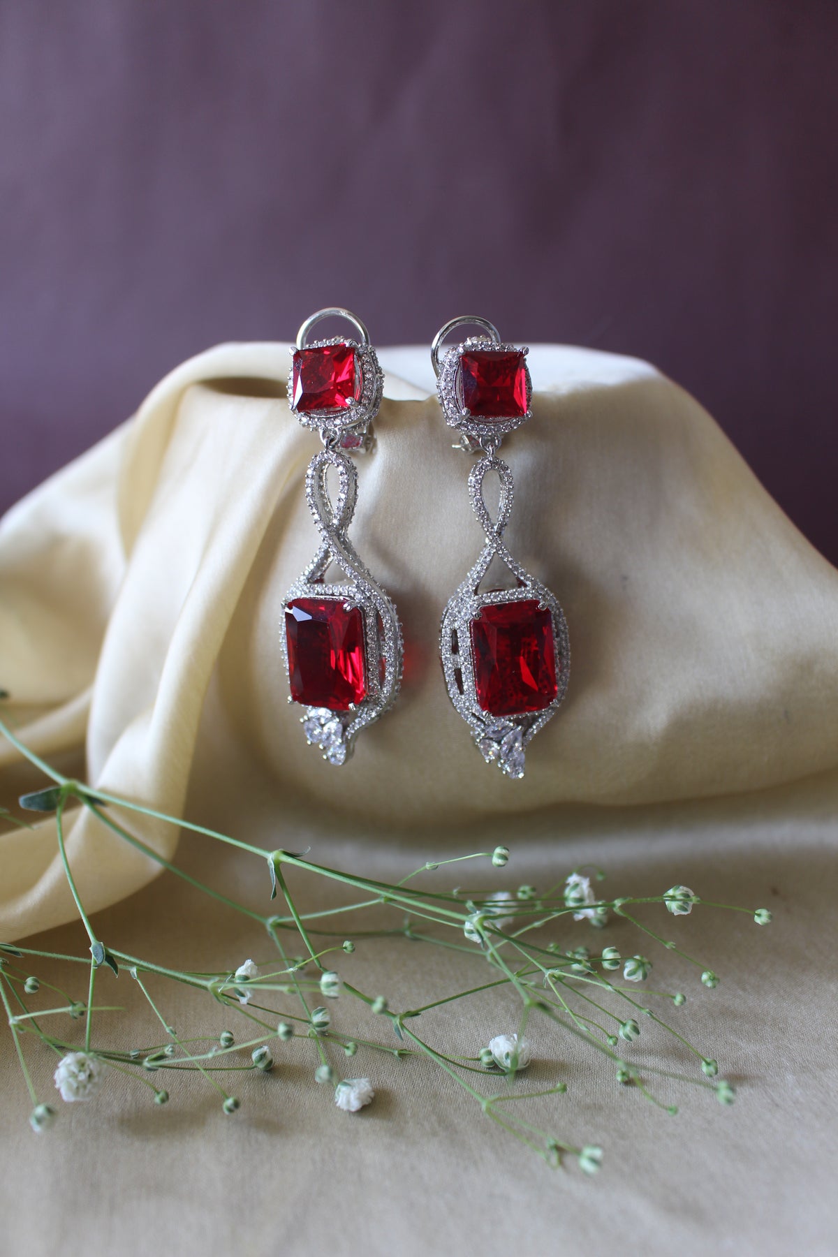 Rouge Diamant Danglers