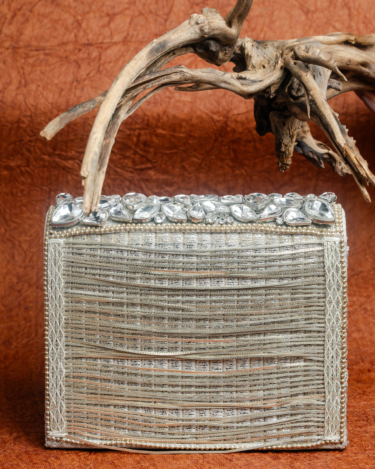 Diamond Hinted Kasse Silver