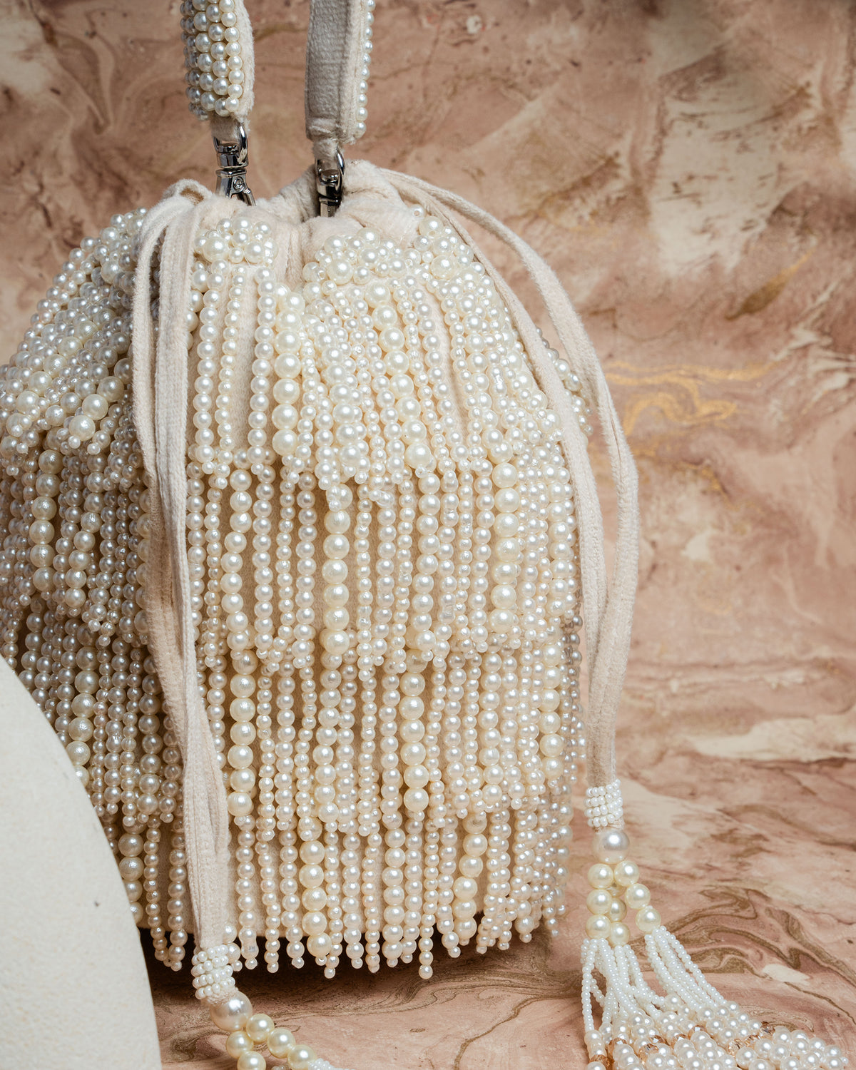 Gilt Raindrops Ivory