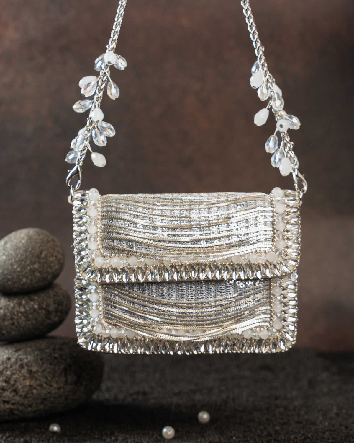 Hinted slate Silver mini