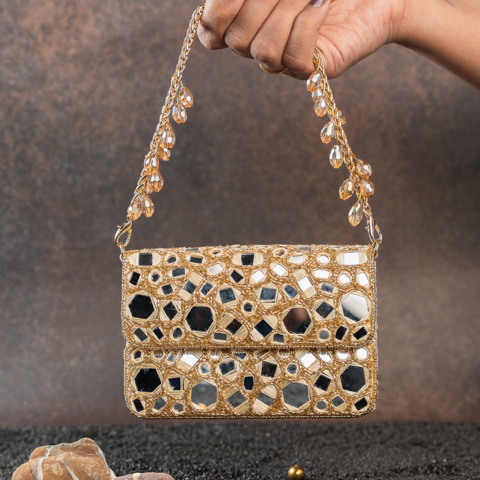 Aynali slate gold mini