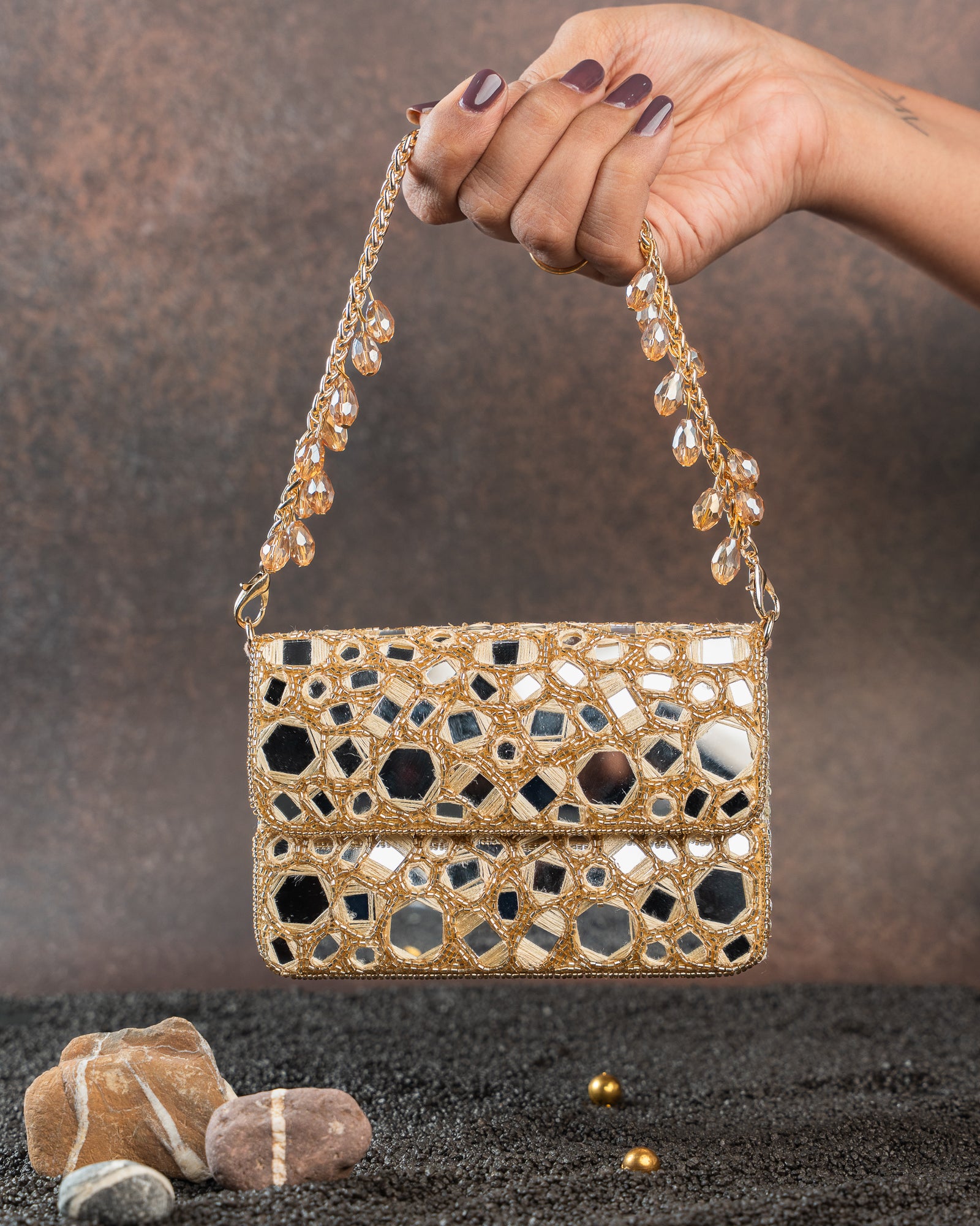 Aynali slate gold mini