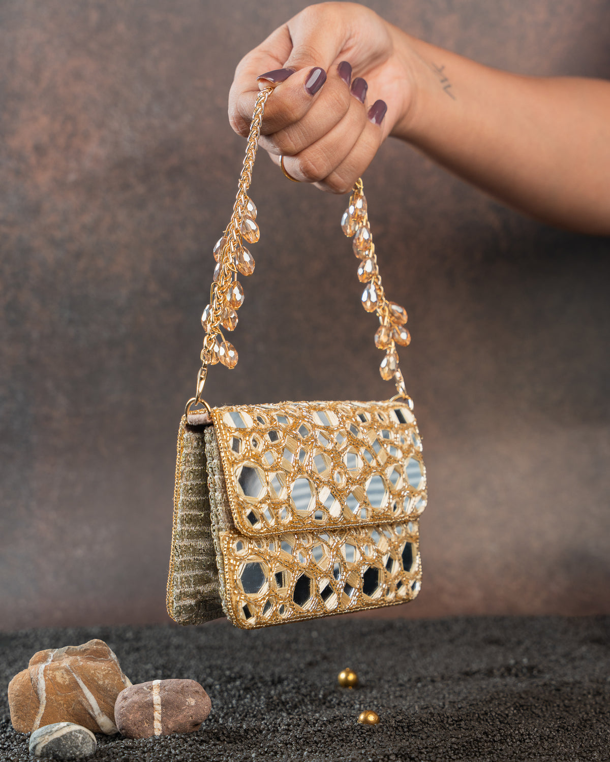 Aynali slate gold mini