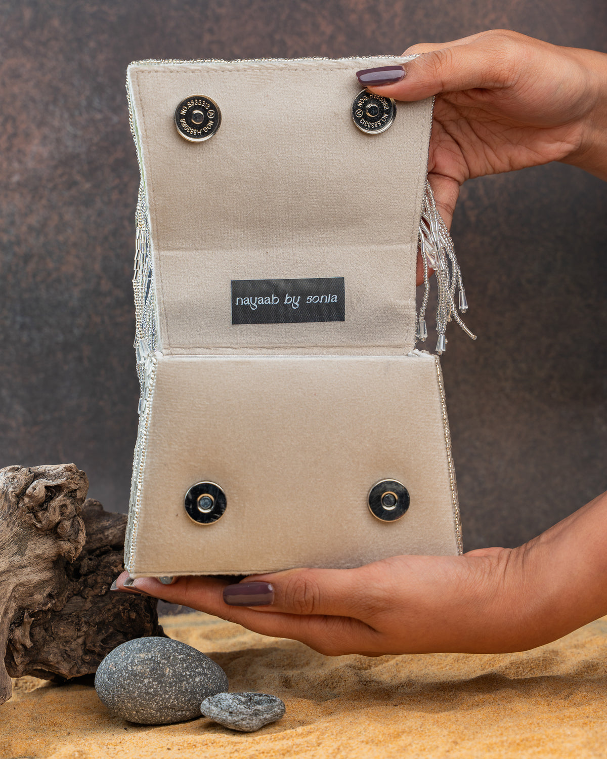 Salli En vie Mini Kasse Tassel Silver