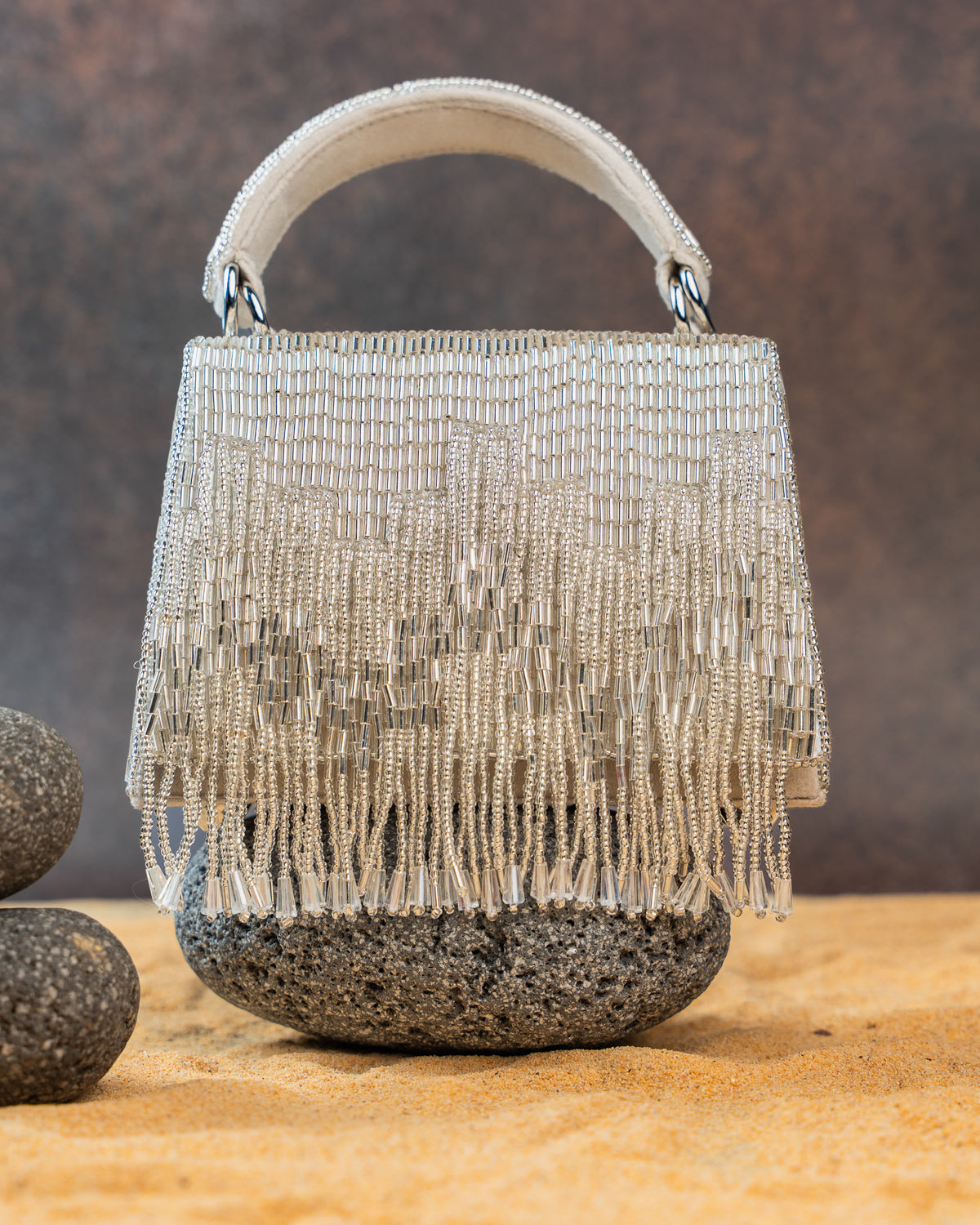 Salli En vie Mini Kasse Tassel Silver