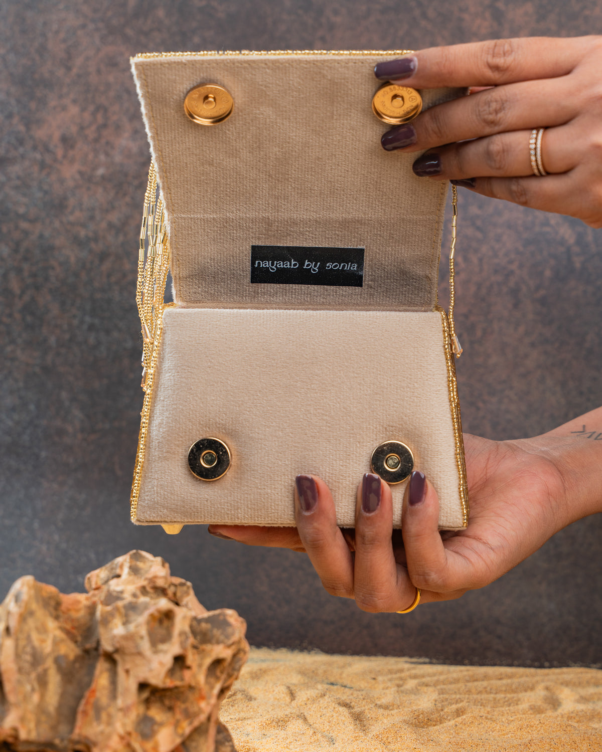 Salli En vie Mini Kasse Tassel Gold