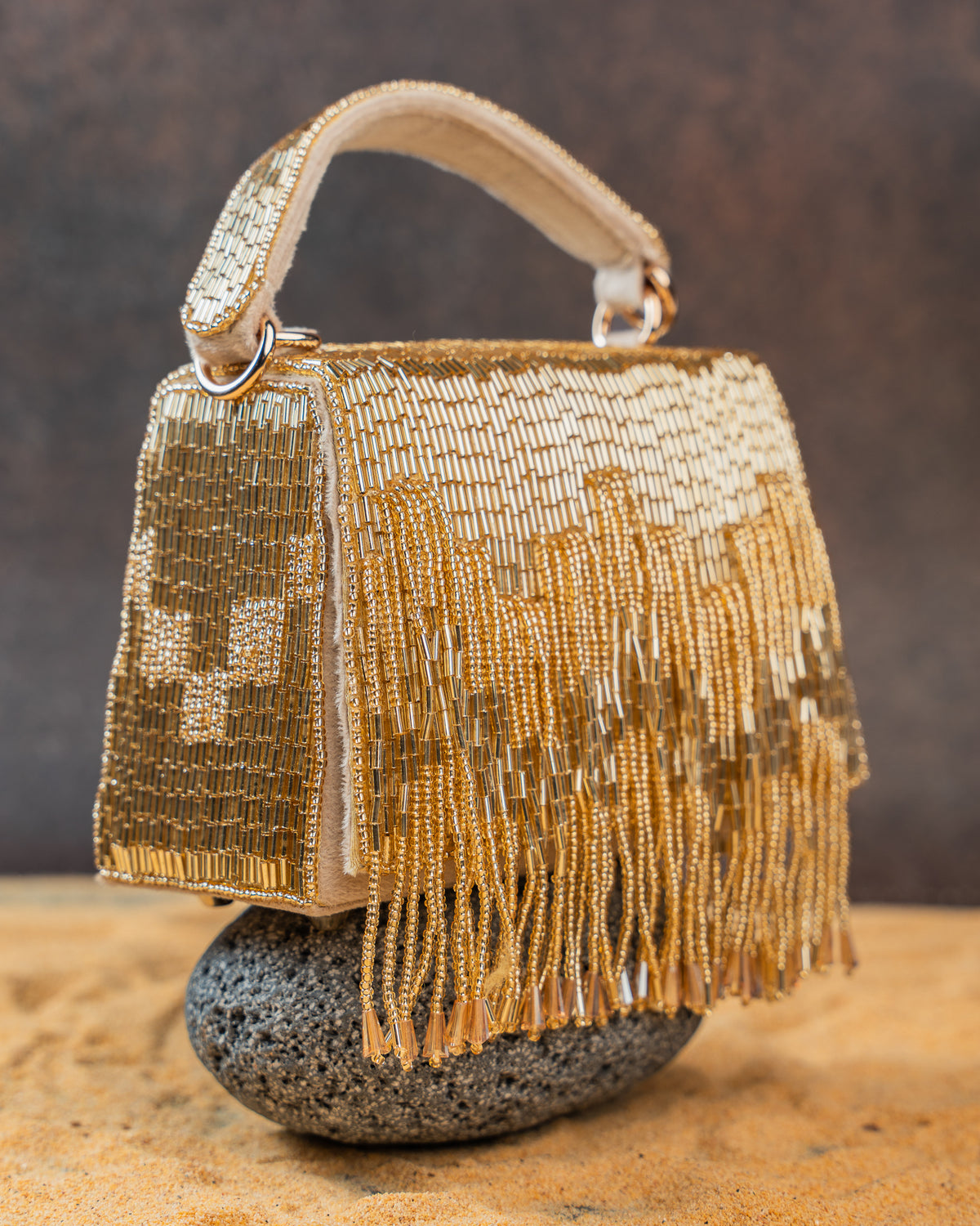 Salli En vie Mini Kasse Tassel Gold