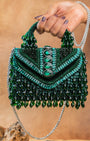 Chevron Crystal Kasse Emerald