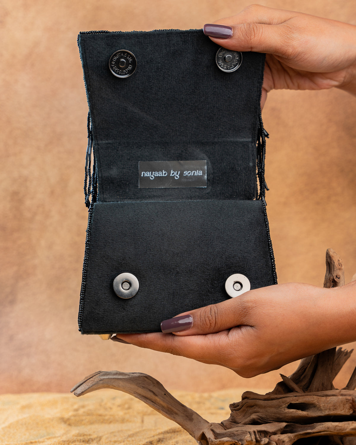 Salli En vie Mini Kasse Tassel Black