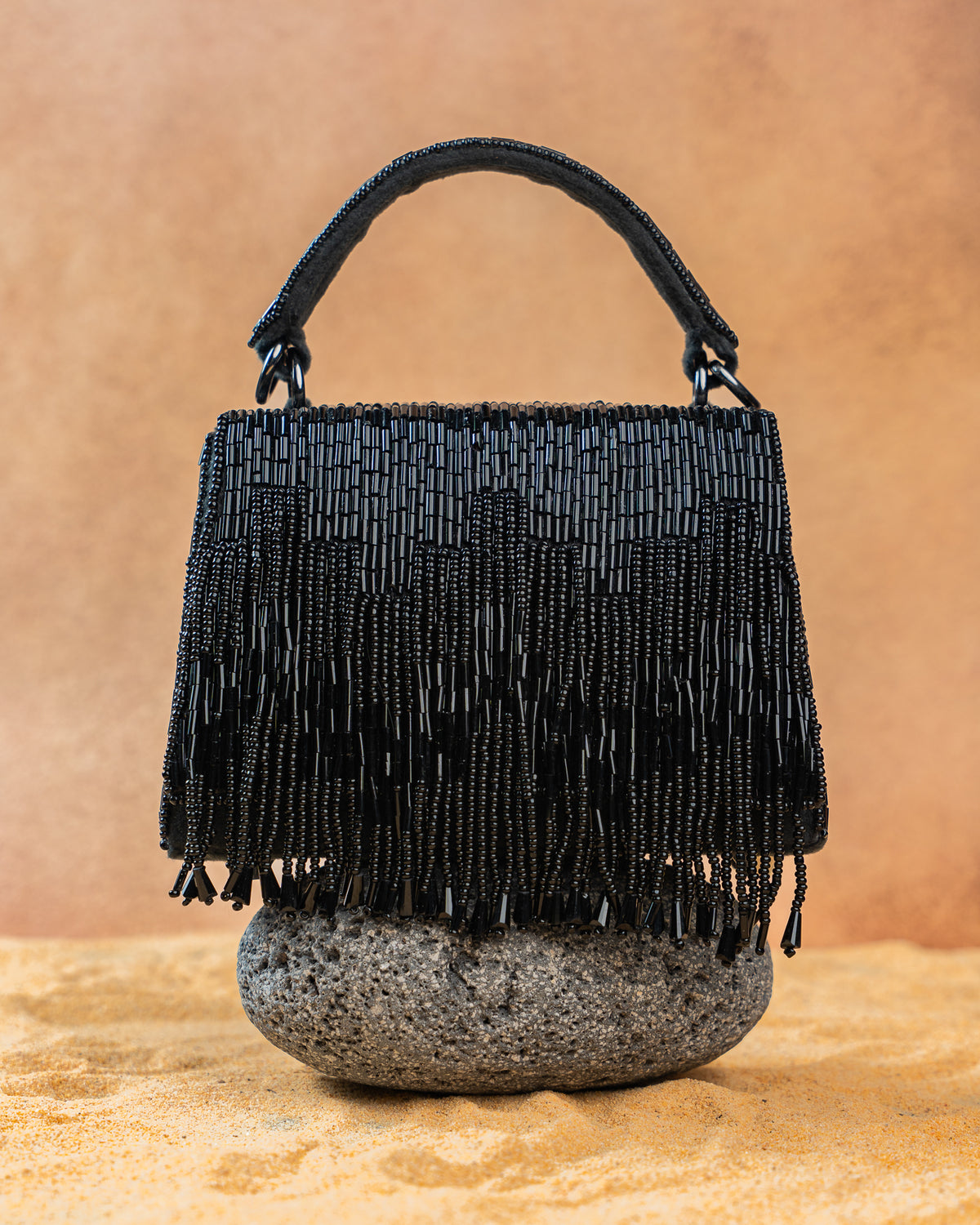 Salli En vie Mini Kasse Tassel Black