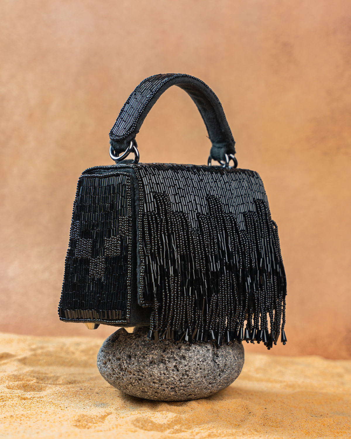 Salli En vie Mini Kasse Tassel Black