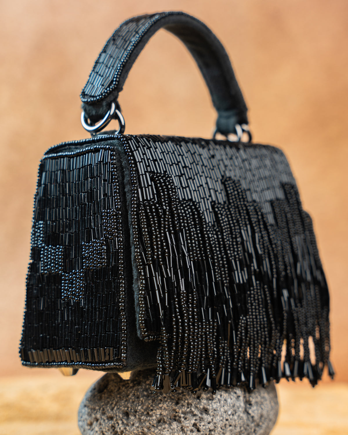 Salli En vie Mini Kasse Tassel Black