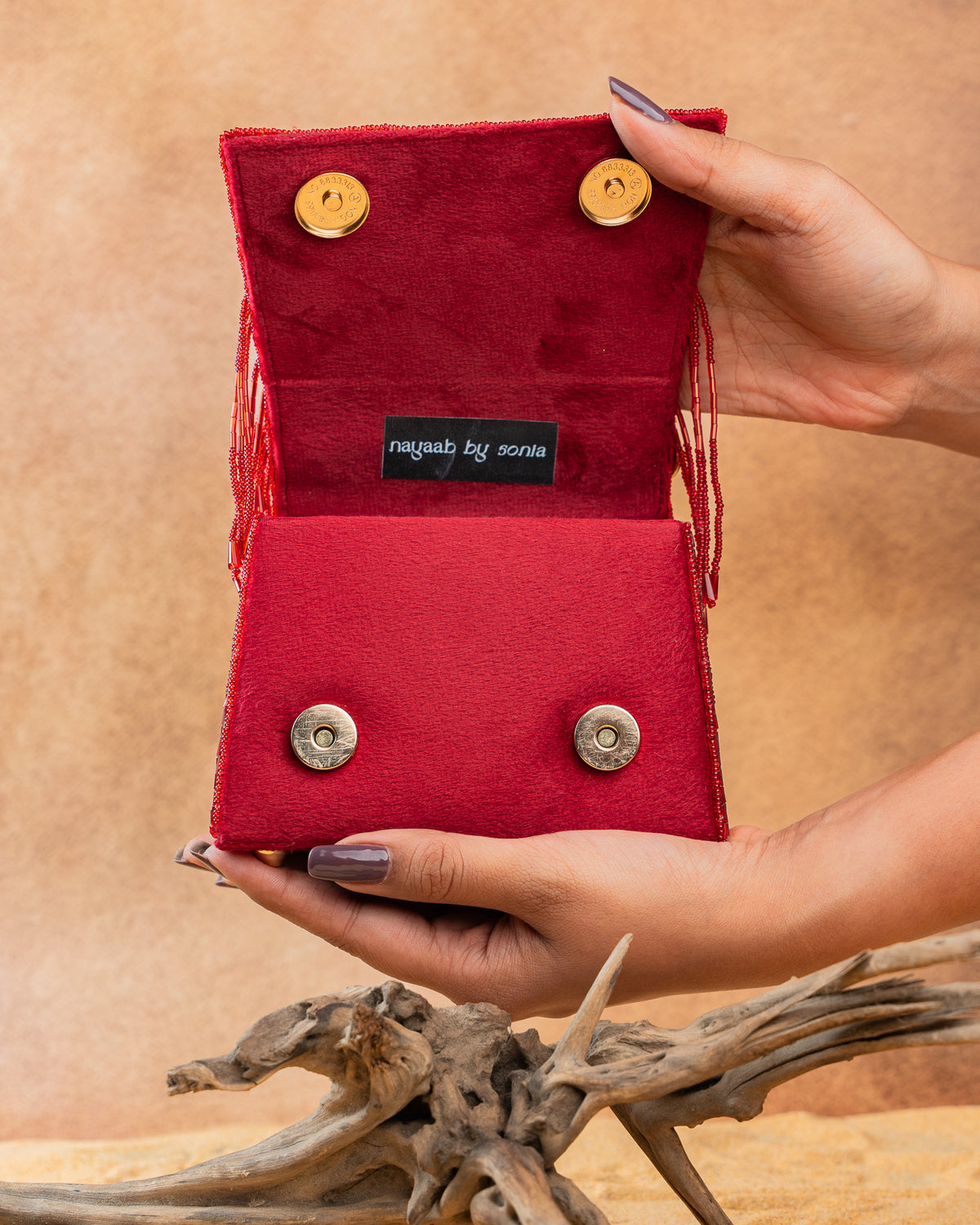Salli En vie Mini Kasse Tassel Red