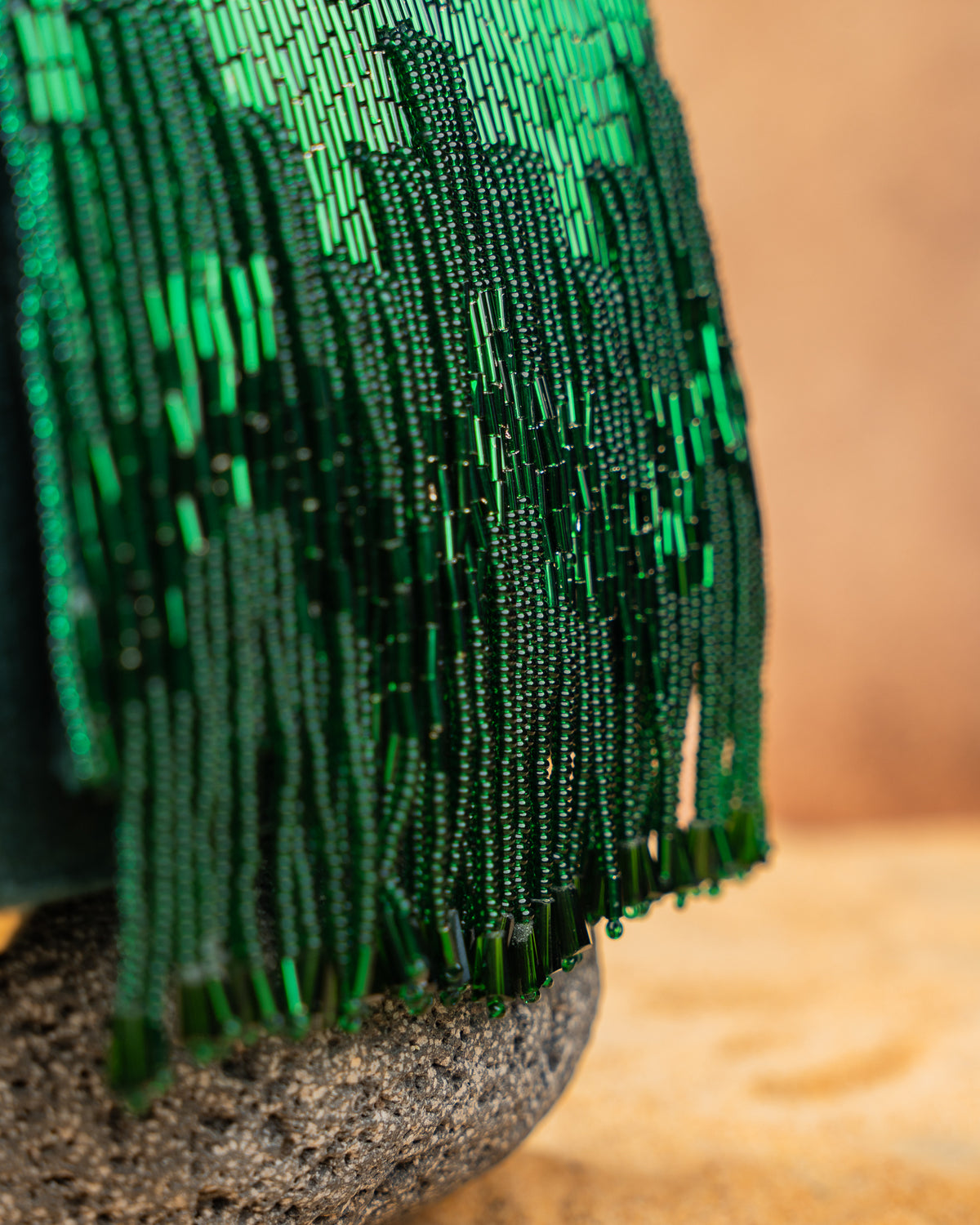 Salli En vie Mini Kasse Tassel Green