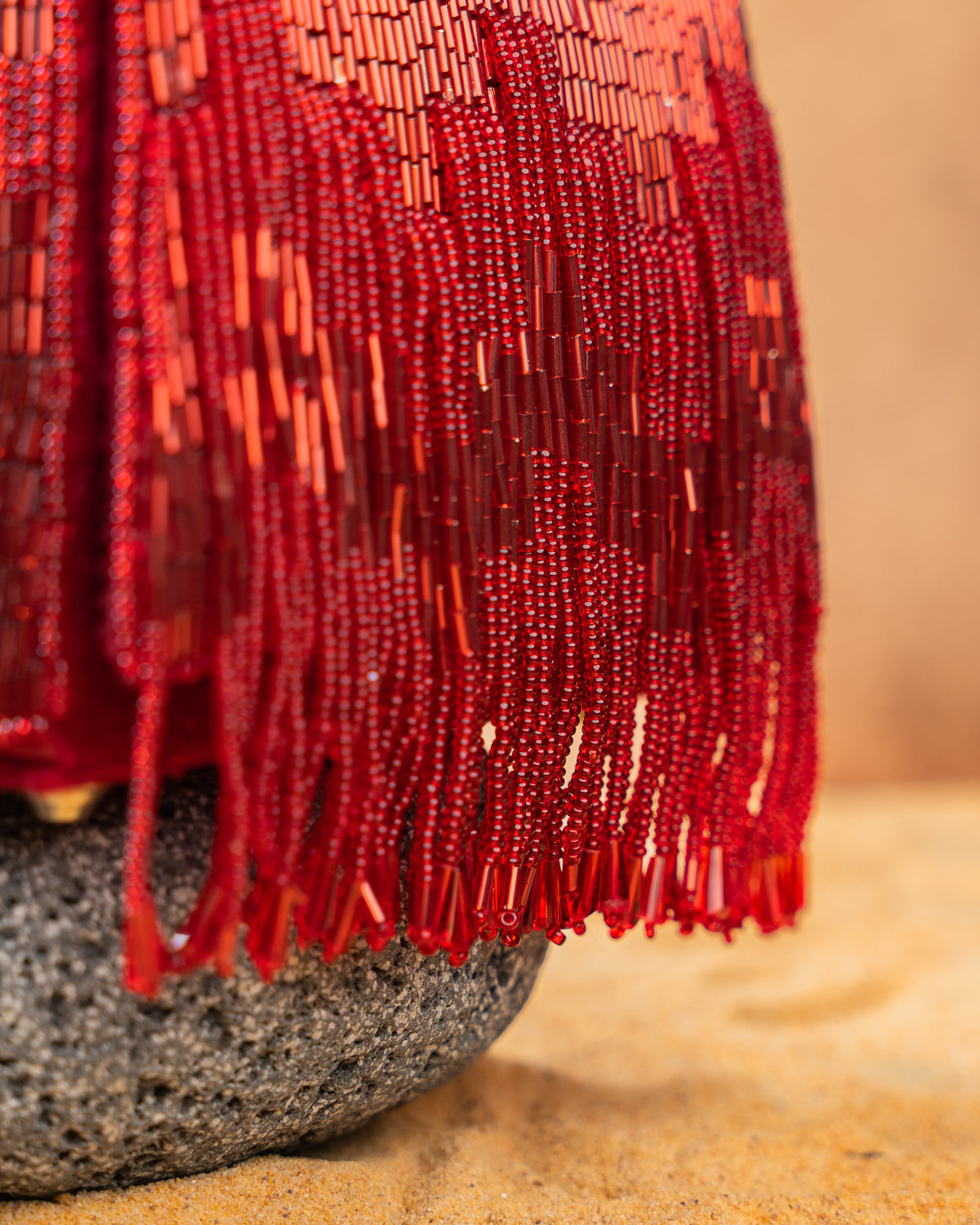 Salli En vie Mini Kasse Tassel Red