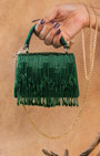 Salli En vie Mini Kasse Tassel Green