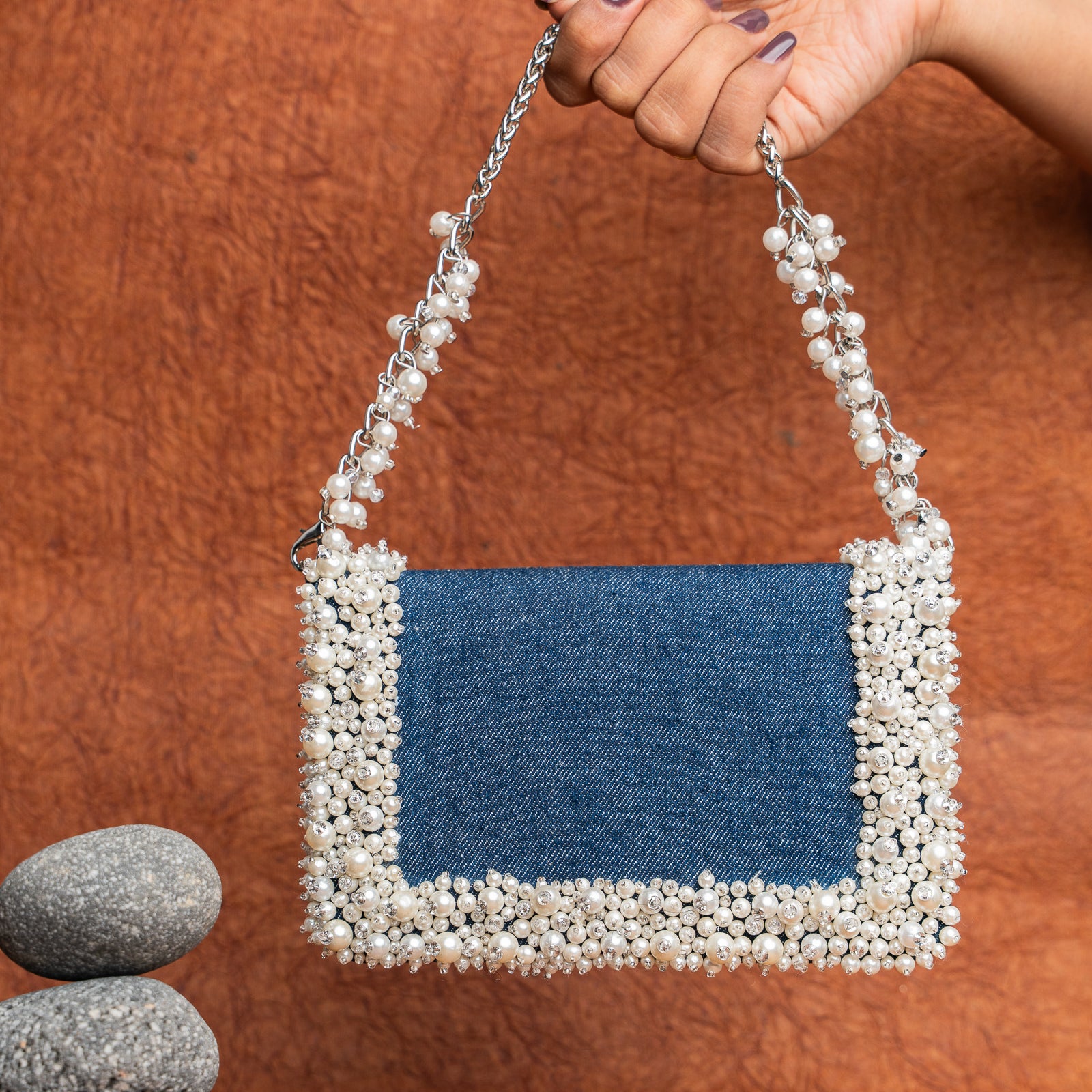 Denim Mini Slate Perla