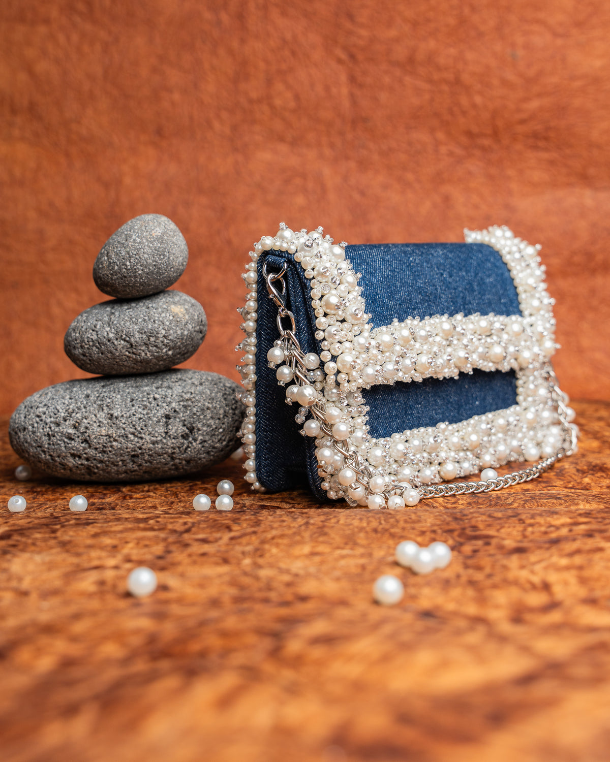 Denim Mini Slate Perla