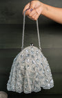 Drape Diva Batua Silver