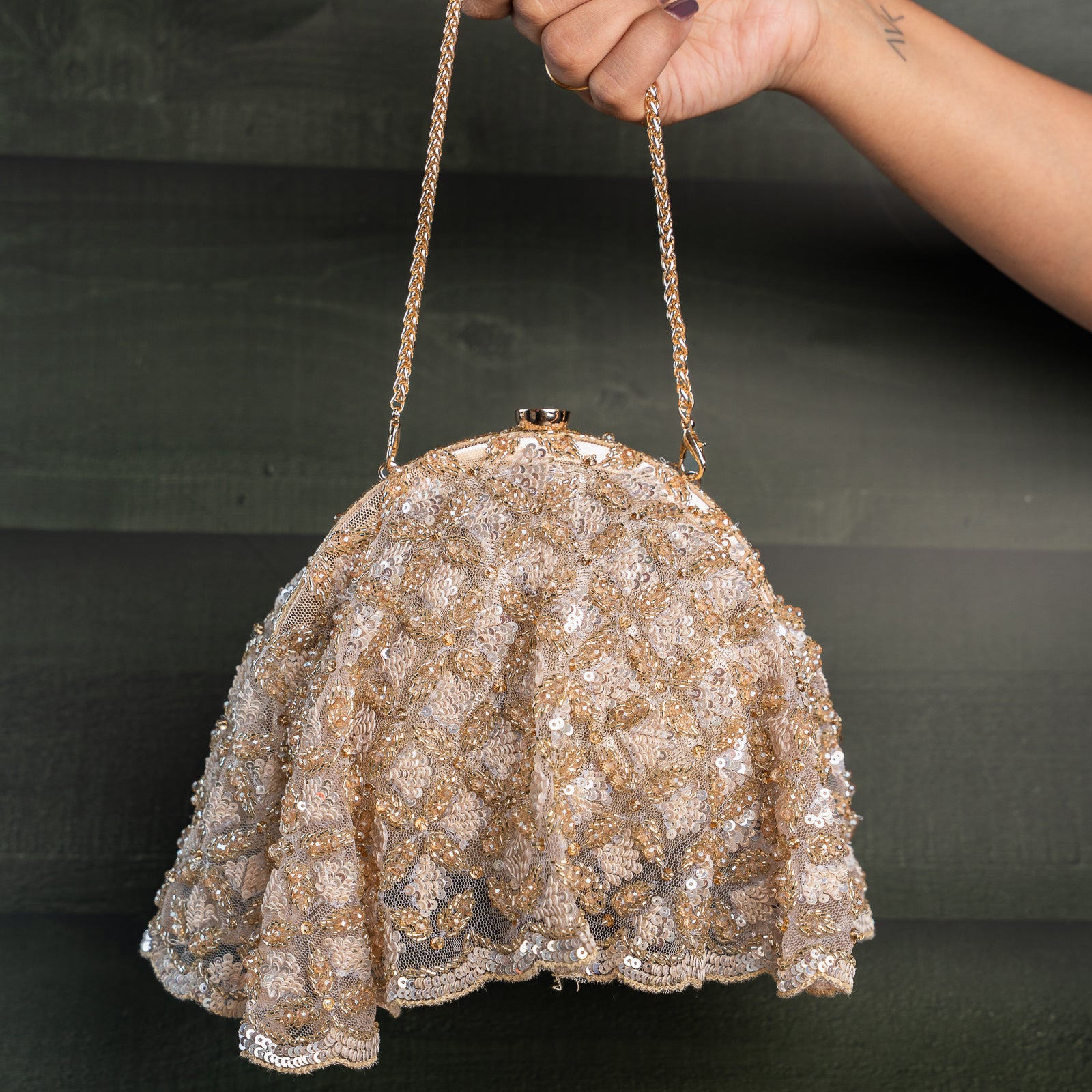 Drape Diva Batua Gold