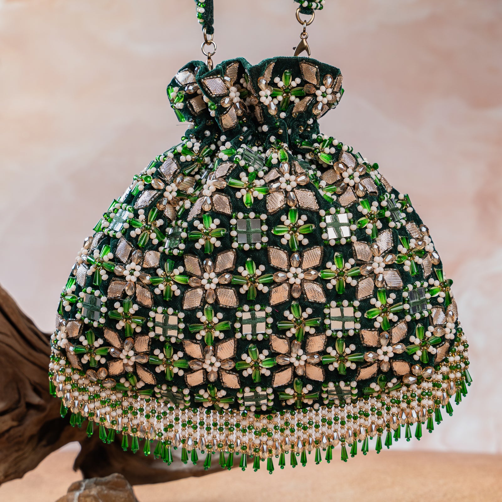 Floral Trellis Emerald