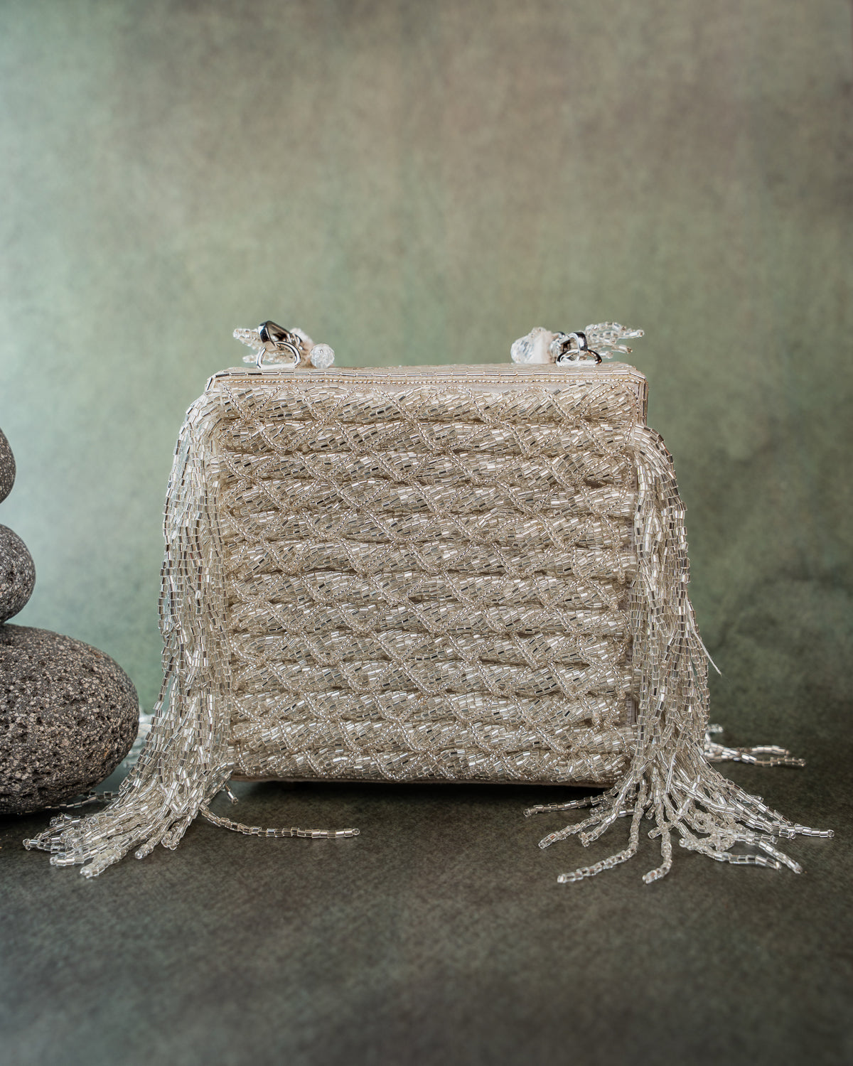 Weave Fringe Kasse Silver