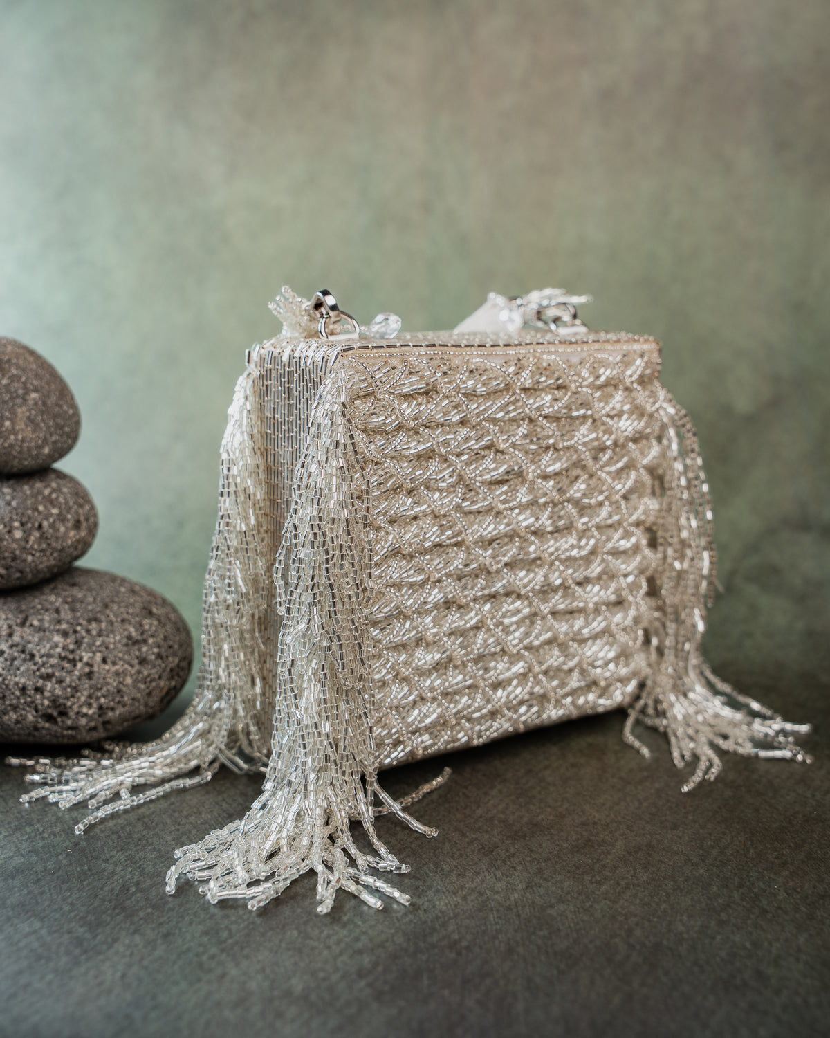 Weave Fringe Kasse Silver