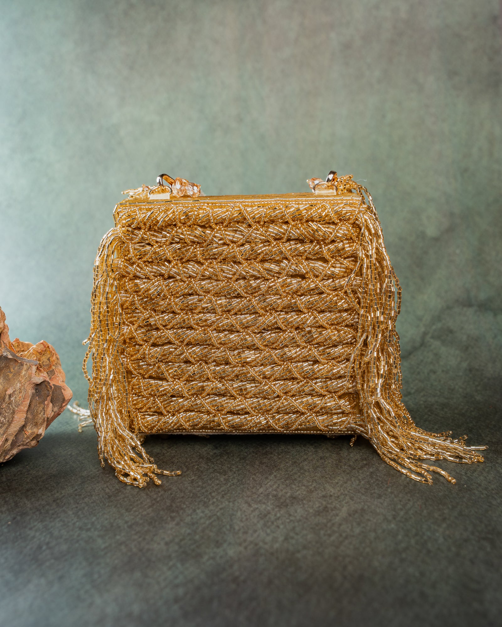 Weave Fringe Kasse Gold