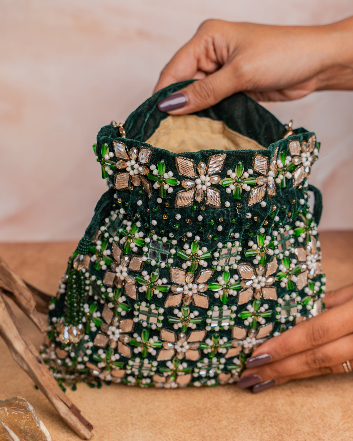 Floral Trellis Emerald