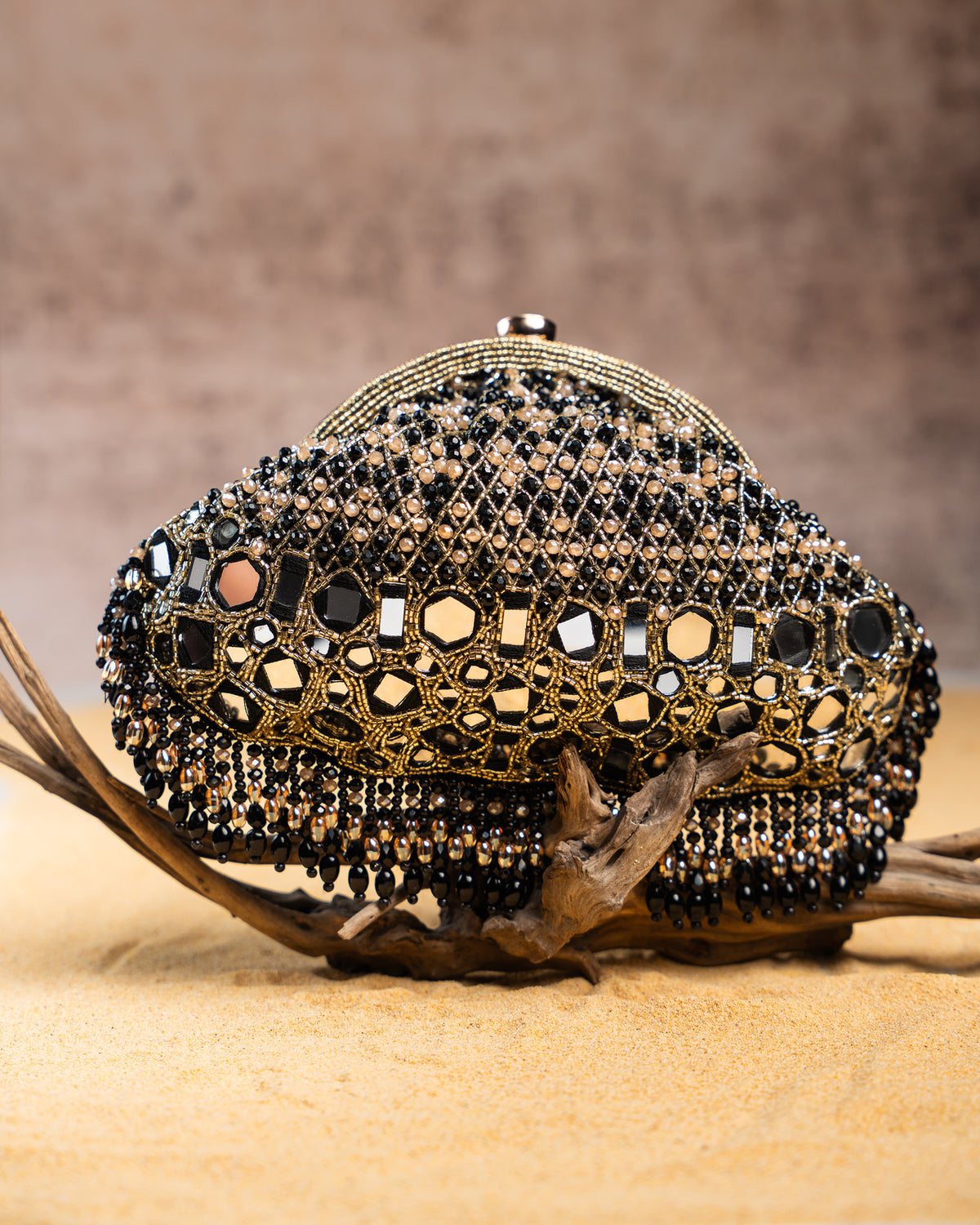 Aynali Clutch Black