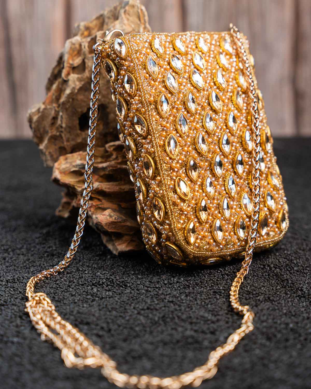 Water Crystal Trendy Armour Gold