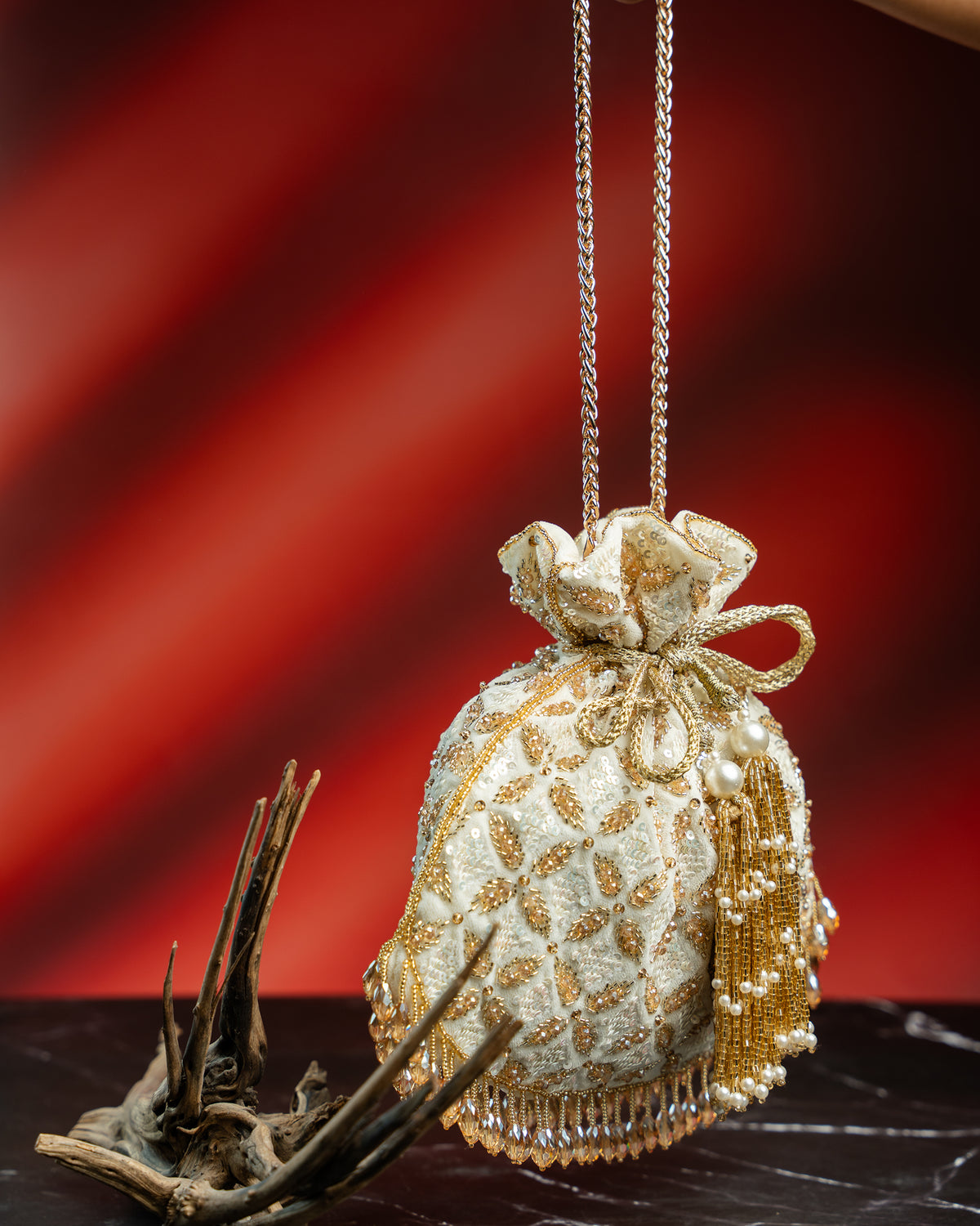 Leafy Lattice Ivory