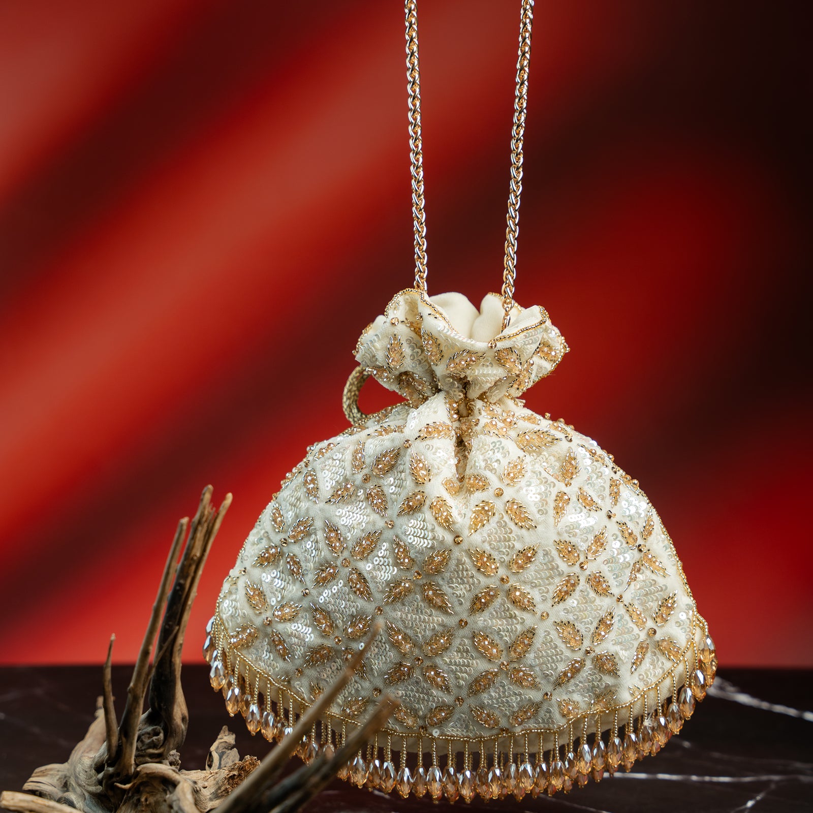 Leafy Lattice Ivory