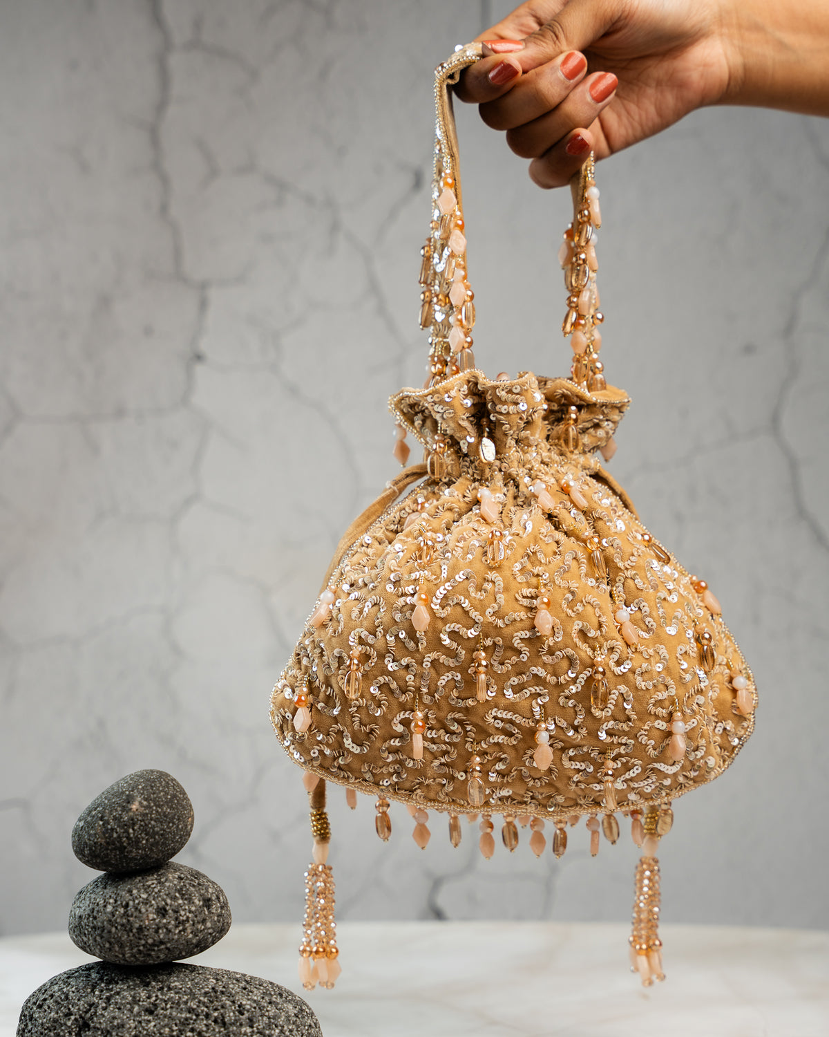 Serenity Satchel Golden Aura