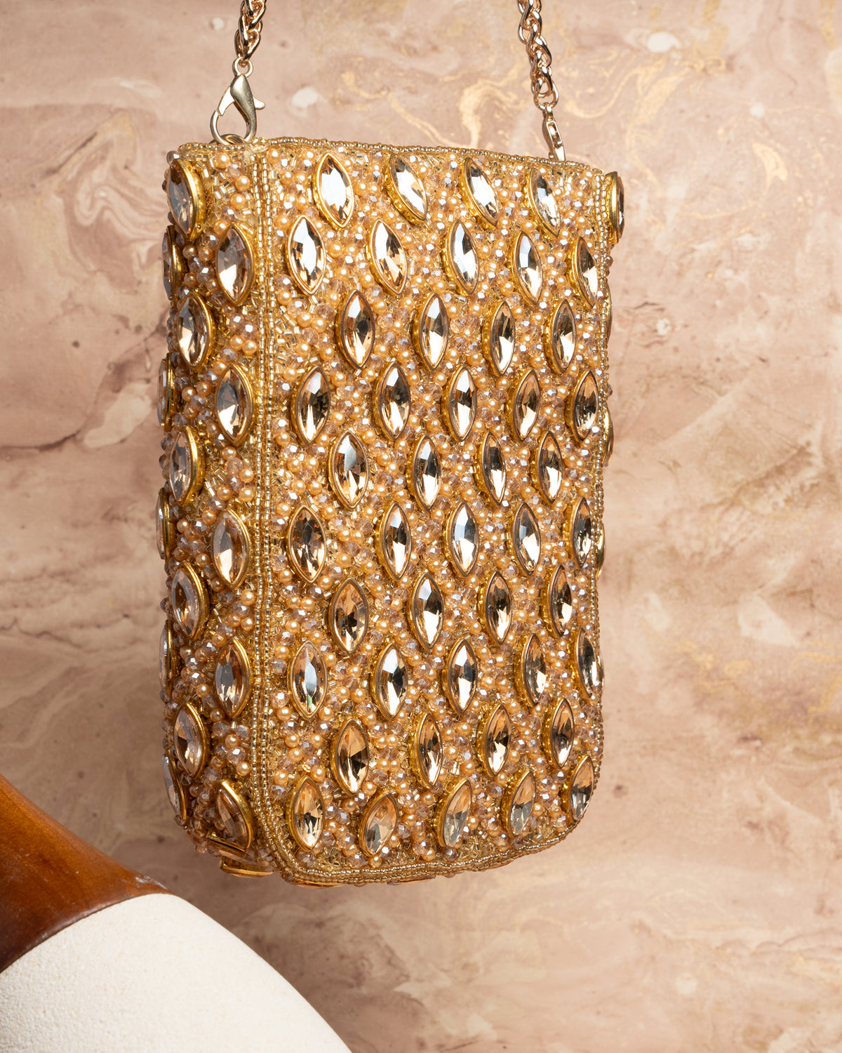 Water Crystal Trendy Armour Gold